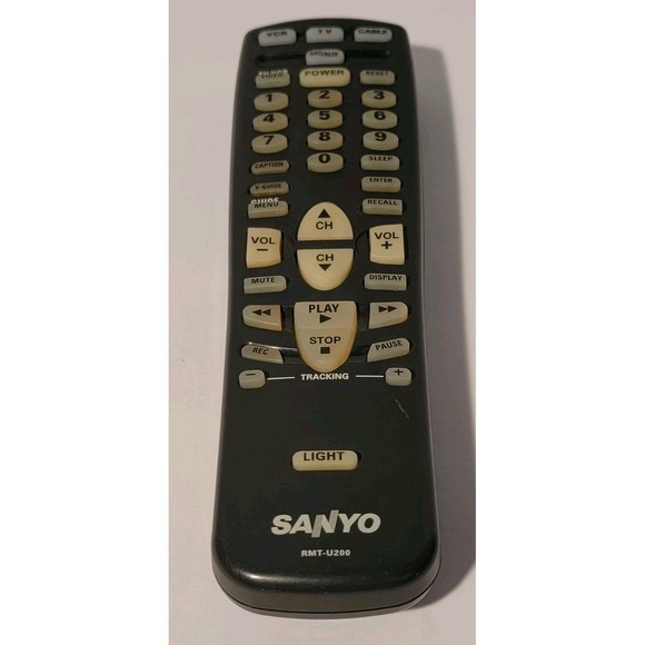 Sanyo TV‎ VCR Cable Remote Control Quick Guide #RMT-U210 - Picture 6 of 7